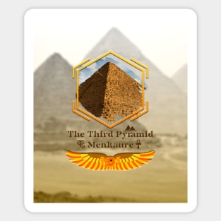 Third Pyramid in Giza, Egypt: Menkaure V04 Sticker